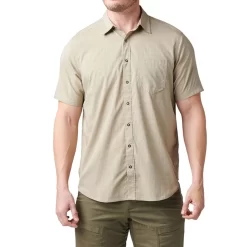 5.11 Aerial Short Sleeve Shirt -Military And Outdoor Equipment 511 aerial s s shirt khaki 1