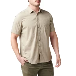5.11 Aerial Short Sleeve Shirt -Military And Outdoor Equipment 511 aerial s s shirt khaki 3 5