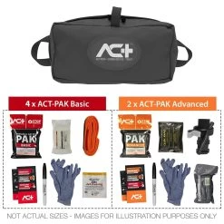 ACT-multiPAK Mini Mass Casualty Bleeding Control Kit (Celox) -Military And Outdoor Equipment act400c c gry bleeding kit contents min
