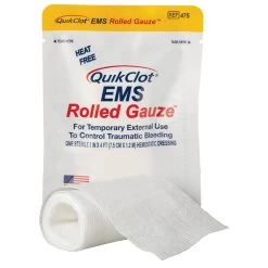 QuikClot EMS Haemostatic Rolled Gauze (7.6cm X 1.2m)