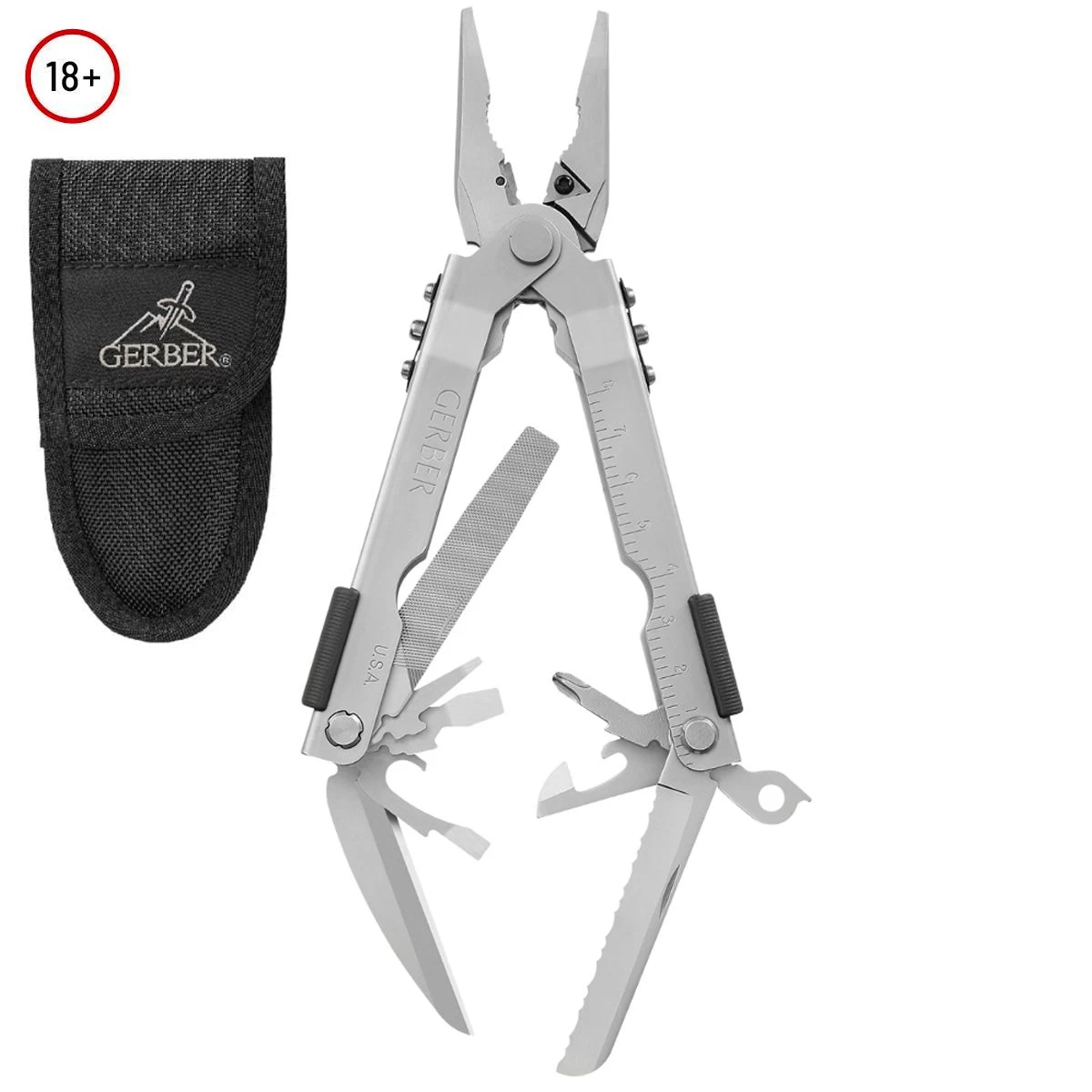 Gerber MP600 Needlenose Multi-Tool (Stainless Steel W/ Nylon Sheath) 3 Gerber MP600 Needlenose Multi-Tool (Stainless Steel W/ Nylon Sheath) - Image 3
