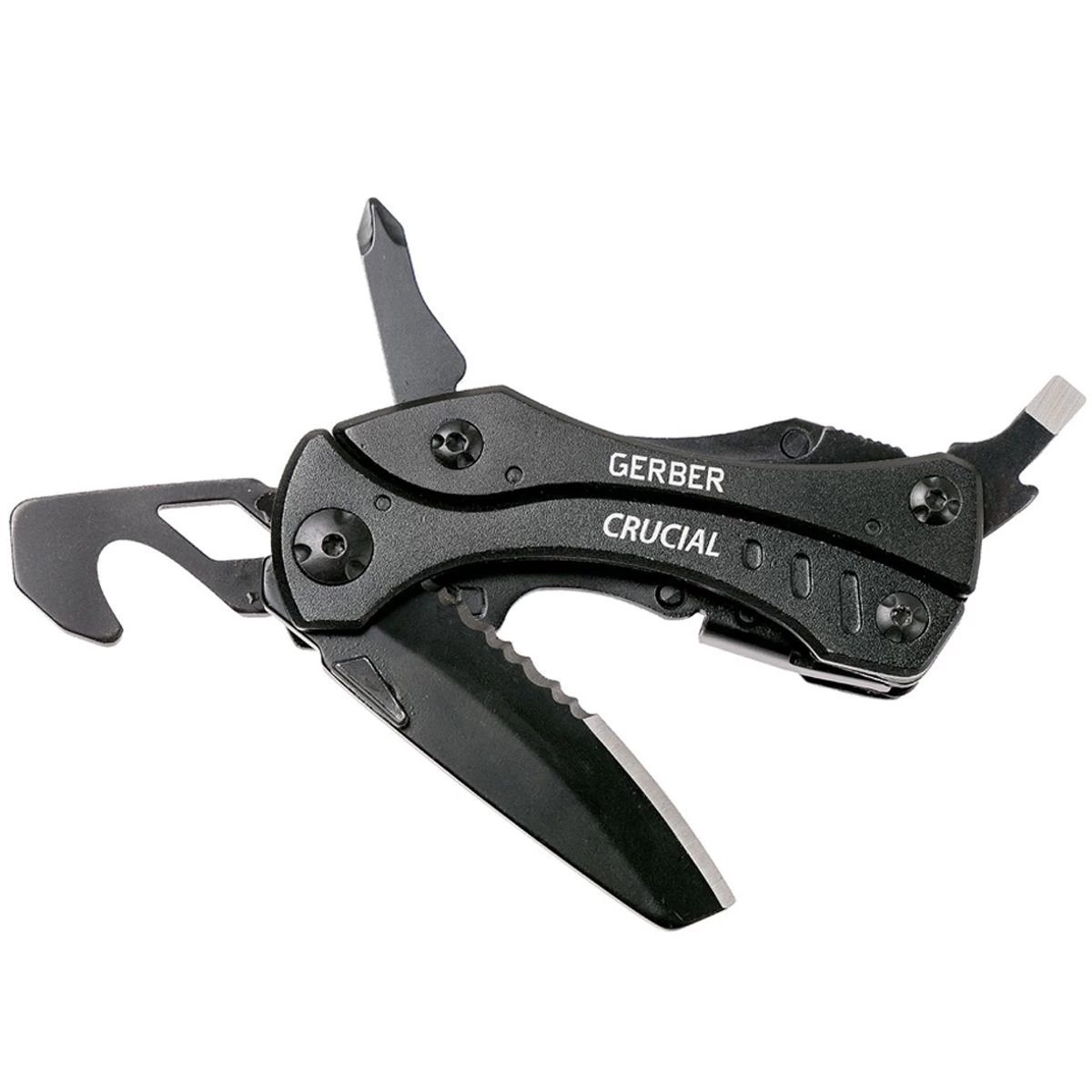 Gerber Crucial Multi-Tool W/ Strap Cutter (Black Oxide) 1 Gerber Crucial Multi-Tool W/ Strap Cutter (Black Oxide)