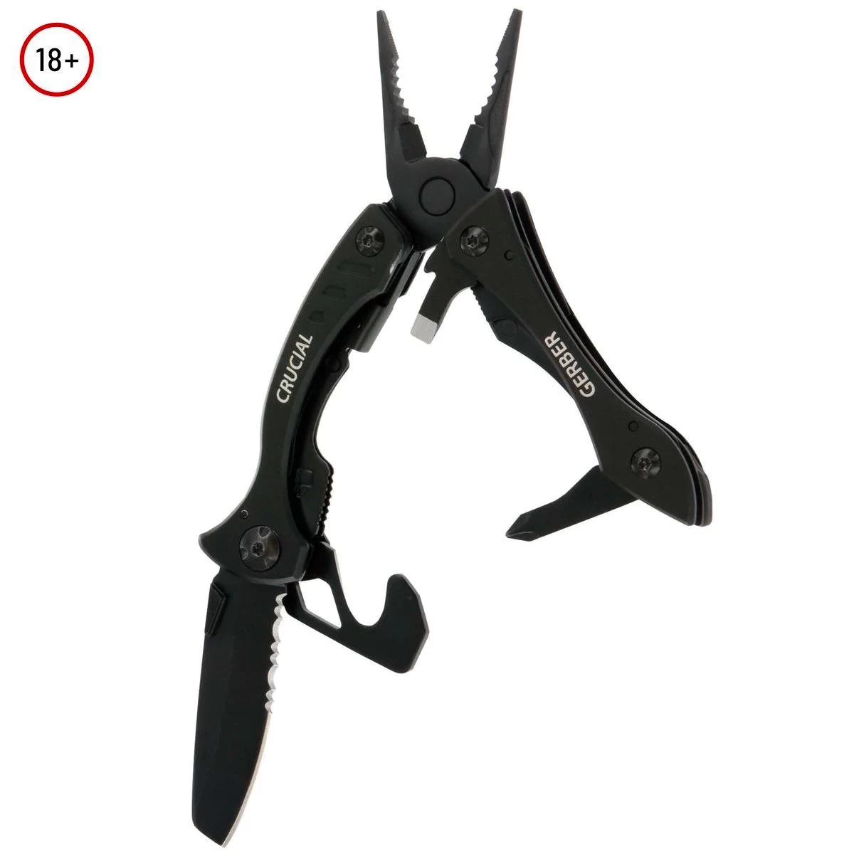 Gerber Crucial Multi-Tool W/ Strap Cutter (Black Oxide) 5 Gerber Crucial Multi-Tool W/ Strap Cutter (Black Oxide) - Image 5