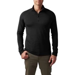 5.11 Stratos 1/4 Zip Pullover -Military And Outdoor Equipment jau453 blk 1 2