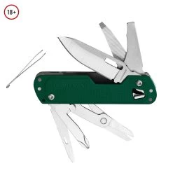 Leatherman Free T4 Pocket Multi-Tool -Military And Outdoor Equipment kn155 grnfree t4 fan evergreen 18a 1