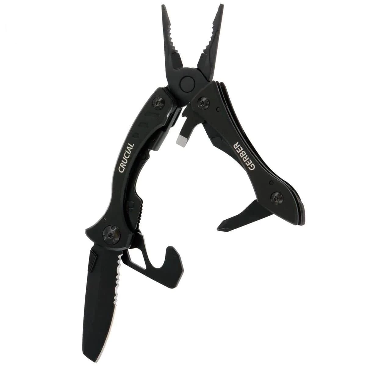Gerber Crucial Multi-Tool W/ Strap Cutter (Black Oxide) 2 Gerber Crucial Multi-Tool W/ Strap Cutter (Black Oxide) - Image 2