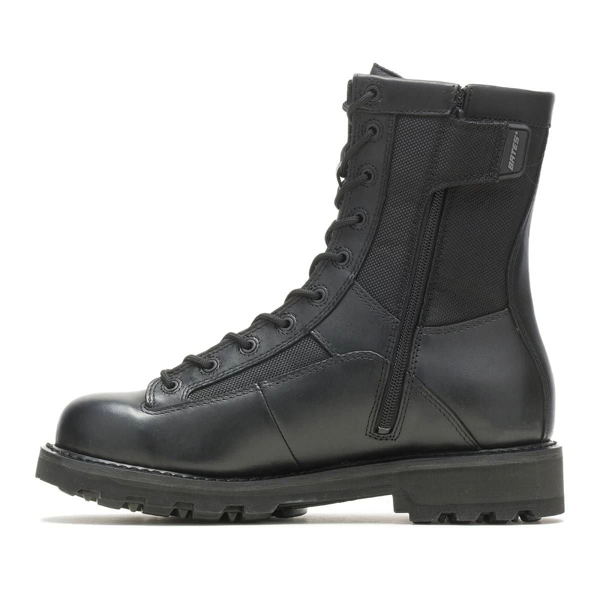 Bates 8in Durashocks Lace-To-Toe Side Zip Boots 1 Bates 8in Durashocks Lace-To-Toe Side Zip Boots