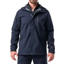 5.11 Force Rainshell Jacket -Military And Outdoor Equipment tt 511 force rainshell jacket blue 5 min