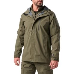5.11 Force Rainshell Jacket -Military And Outdoor Equipment tt 511 force rainshell jacket green 16 min 4