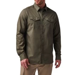 5.11 Gunner Solid L/S Shirt -Military And Outdoor Equipment tt 511 gunner solid l s shirt green 1