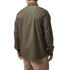 5.11 Gunner Solid L/S Shirt -Military And Outdoor Equipment tt 511 gunner solid l s shirt green 2 5