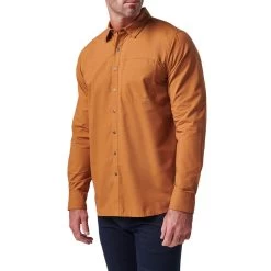 5.11 Igor Solid L/S Shirt 35 5.11 Igor Solid L/S Shirt -Military And Outdoor Equipment tt 511 igor solid l s shirt brn 1 2