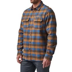 5.11 Lester L/S Shirt -Military And Outdoor Equipment tt 511 lester l s shirt cobalt blue plaid 1