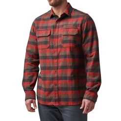 5.11 Lester L/S Shirt -Military And Outdoor Equipment tt 511 lester l s shirt red bourbon plaid 1 4